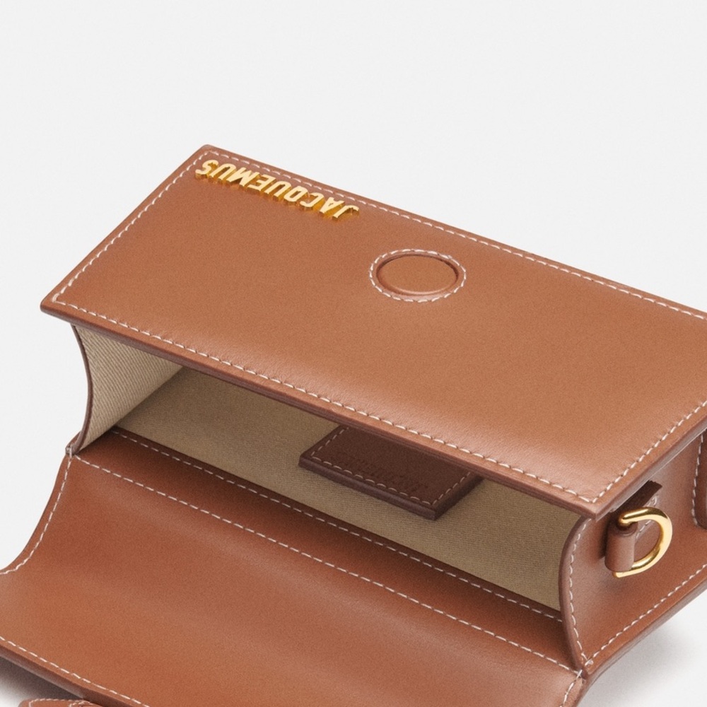 Jacquemus Light Brown Le Grand Bambino Leather Women's Bag - COA Included - Picture 4 of 10
